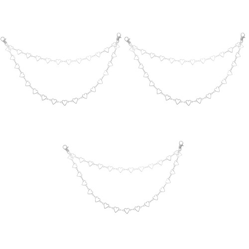 3Pièces Et Jeans Argentée Creuse, Style Multicouche 2