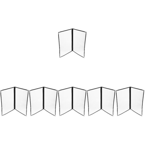 6Pièces Menu Transparent Facile À Nettoyer Ranger 2