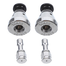 2Sets Pressure Cooker Whistle Valve with Safety Design Silver