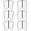 6Pièces Menu Transparent Facile À Nettoyer Ranger 6