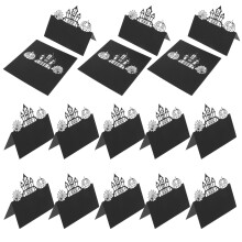 50Pièces Cartes Placement Papier Noires Découpées Pour Mariage
