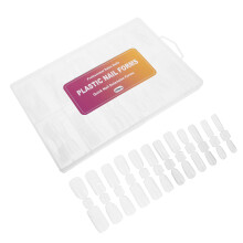 120Pièces Ongles Extension Plastique Transparent Double Forme