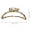 1Set Metall Haarclip Leopard , Haarklammer Für 2