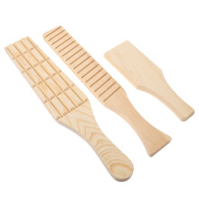 6Pcs Wood Clay Roller and Paddle Set for Ceramic Pottery Sculpting
