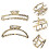 1Set Metall Haarclip Leopard , Haarklammer Für 8