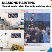 DIY Diamond Painting Kit for Adults,Full Drill Round Crystal Embroidery Kits Arts for Home Decor Art Portfolio