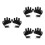 3Paires -Digits Noir Cyclisme Confortables Respirants 9