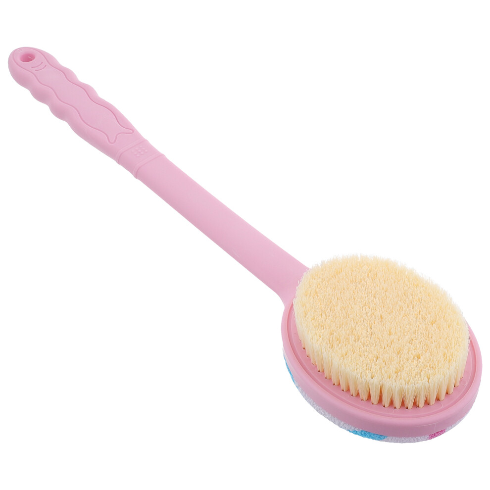 5Pcs Pink Bath Brush with Massage Head Soft Body Scrubber for Home Use