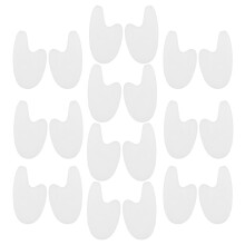 10Pairs Comfortable Silicone Toe Spreaders for Men and Women White