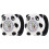 6Pièces Enfants Silicone Panda, Cadeau Durable Et 10