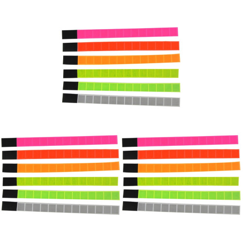 18Pièces Bracelets Réfléchissants Assortis Pour Course 2