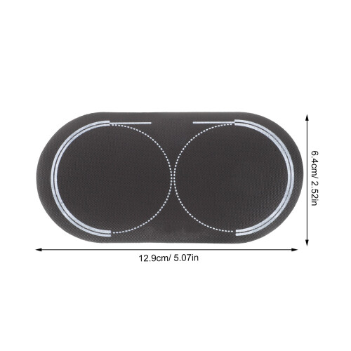 4Pièces Patchs Autocollants Batterie Double Pédale Noir Réutilisables 1