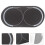 4Pièces Patchs Autocollants Batterie Double Pédale Noir Réutilisables 4