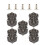 10Pièces Rivets Pointes Métal Argentées Accessoires DIY Pour Mode Punk 9