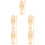 5Ensembles Instruments Musicaux Bébé En Bois Durable Beige 6