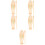 5Ensembles Instruments Musicaux Bébé En Bois Durable Beige 7