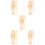 5Ensembles Instruments Musicaux Bébé En Bois Durable Beige 8