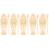 5Ensembles Instruments Musicaux Bébé En Bois Durable Beige 9