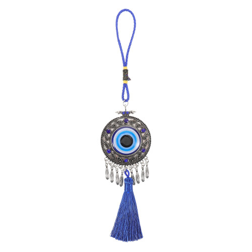 Pendentif Œil Bleu Alliage Pour Protection Chance