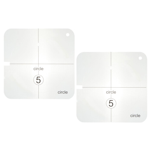 2Pcs Clear Multipurpose Quilting Templates for Patchwork Sewing Tools