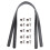 4Ensembles Poignées Cuir PU DIY Réparations Sac Chic 9