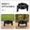 Support Arc Flèches Portable Noir En Pet Pour 9
