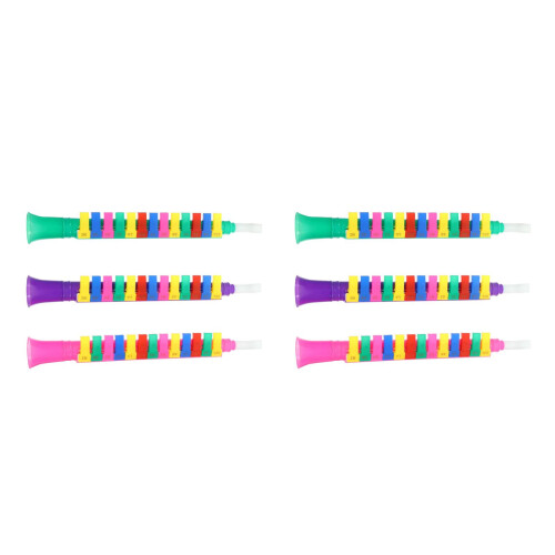 6Pièces Harmonica Plastique 13 Clés Jouet Éducatif Enfant Multicolor 1