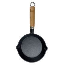 1Pc Black Cast Iron Mini Frying Pan Pancake Omelette Home Kitchenware