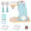 2Ensembles Jouet Machine Café En Bois Durable Pour Jeu D'enfant 9