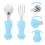1Ensemble Kit Cartoon Silicone Acier Inoxydable 9