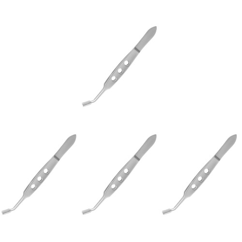 4Pièces Pince Expressor Meibomienne Acier Inoxydable Argent 1