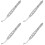 4Pièces Pince Expressor Meibomienne Acier Inoxydable Argent 4