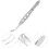 4Pièces Pince Expressor Meibomienne Acier Inoxydable Argent 8