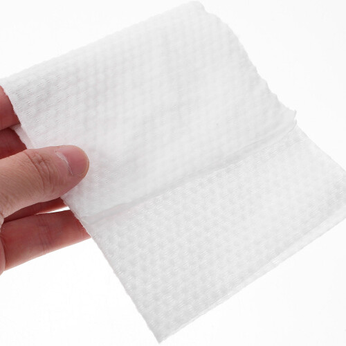 160Pièces Coton Doux Lingettes Jetables Nettoyage 2