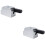 2Pièces Ciseau D'angle Argenté Ergonomique Pour Serrure Porte Bois 6