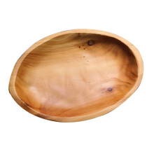 Wood Oval Fruit Tray For Hotel Restaurant Snack Storage Simple Plate