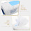 160Pièces Coton Doux Lingettes Jetables Nettoyage 7