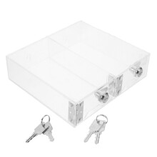 Organisateur Transparent Serrure En Pour Bureau