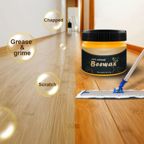 3Pièces Cire D'abeille Orange Pour Maintenance Bois 2