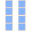 8Pièces Tableau Message Hexagonal Ciel Pour Atelier Enfants 10