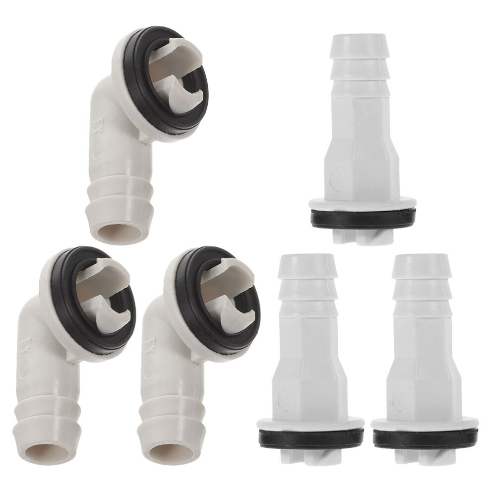 6 Pcs Air Conditioner Drain Kit Pipe Connector Ac Hose Tube Cover 3703420663158