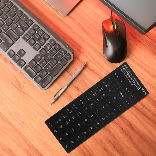 20Pièces Couverture Clavier Souple Protection Multilingue Noir 2