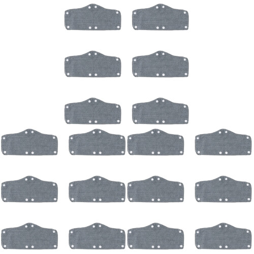 18Pièces Accessoires Casque Casque Liner Gris Lavable Snap 2