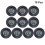 20Pièces Mini Thermomètre Hygromètre Noir Portable Usage 10