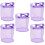 5Pièces Sac Coquillages Violet Mesh Pour Sorties 4