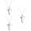3Pièces Colliers Baseball Croix En Acier Inoxydable Colorés 7