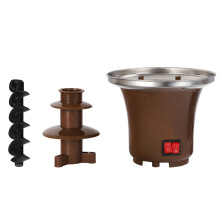 Home Chocolate Fountain Automatic Melting Hot Pot Melting Machine with Heating Melting Tower Homemade Chocolate US Plug