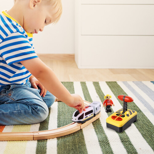 2Pièces Train Électrique Rc Coloré Jouet Éducatif Durable Pour Enfants 2