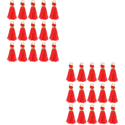 60Pièces Pompons De Qualité Avec Anneau Pour DIY 2