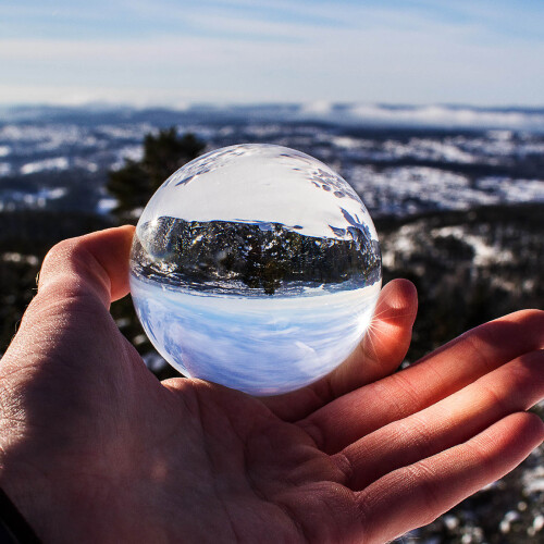 2Pièces Boule De Cristal Pour Décoration 2